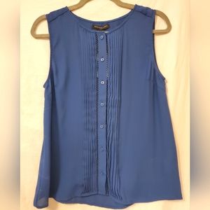 Petite Blue Sleeveless Banana Republic Top